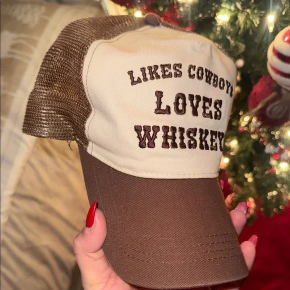 Buckle Brown and Cream Trucker Hat - Picture 6 of 7